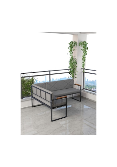 Mygusi Src Mutfak, Balkon Köşe Takimi Koyugri Koyu Gri