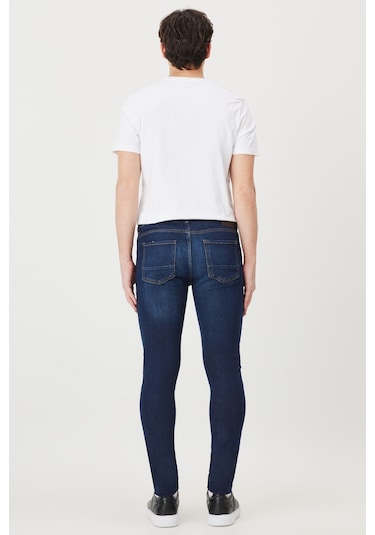 AC&Co / Altınyıldız Classics Rıss Jean Ekstra Slim Fit Pamuklu Erkek Kot Pantolon - Lacivert