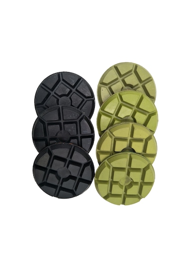 Samdoo 100 Mm 100 Zımpara Dereceli Elmas Reçine Pasta, Beton, Mermer, Granit Zeminler İçin Taş Zımparalama Ve Parlatma Padı - 1 Adet