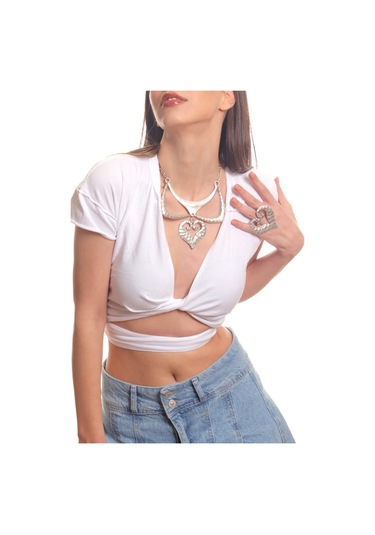 Labalaba Kadın Antik Gümüş Kaplama Kalp Charm Detaylı Tasarım Kolye & Yüzük Seti Gümüş