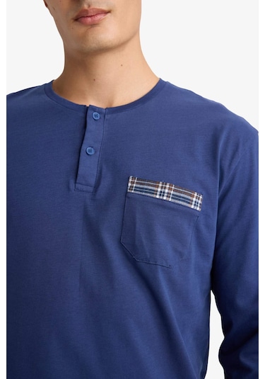 Defacto Pijama Takımı Regular Fit Uzun Kollu Üst Kareli Uzun Alt D0040ax25wnnv42 Lacivert Defacto Pijama Takımı Regular Fit Uzun Kollu Üst Kareli Uzun Alt D0040ax25wnnv42 Lacivert