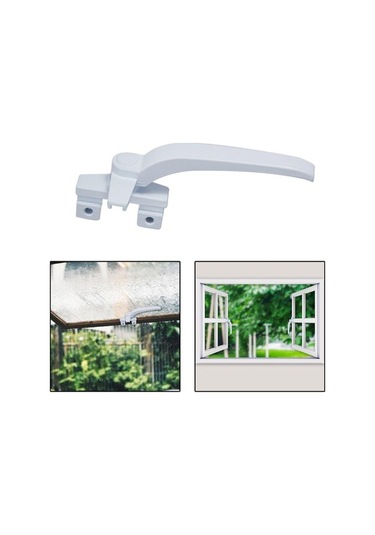 Trendooze Homyl Pencere Kolları Beyaz Kanat Kilitleme Kapılar İçin Sağ