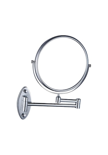 Homyl Banyo Için Dönen Duvara Monte Makyaj Aynası Tıraş Kozmetik Gümüş