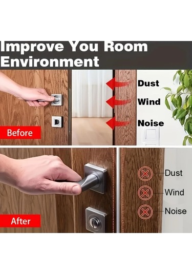 Tongdashop Kendinden Yapışkanlı Kapı Contası 6000mm Kahverengi Ses Yalıtımı Kahverengi