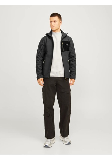 Jack&jones Jjtaylor Softshell Erkek Ceket 12259615 Gri