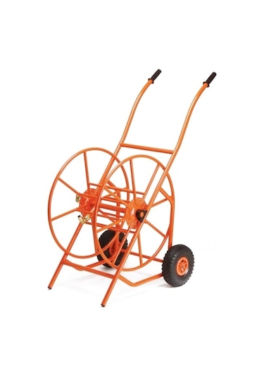 Agrati 415 Profesyonel Hortum Makarası Metal Tekerli 100mt-1"
