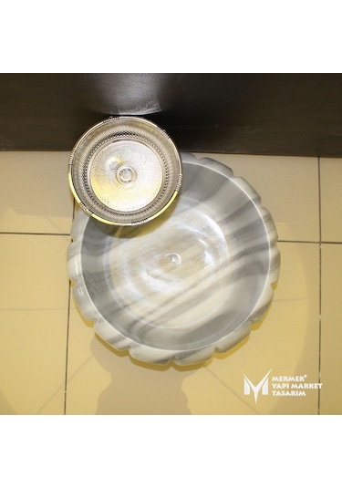 Marmara Çizgili Kabak Model Kurna