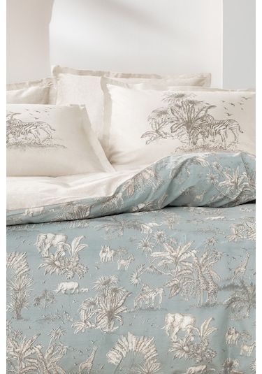 Yataş Bedding Aster Tek Kişilik Ranforce Nevresim Seti - Adaçayı