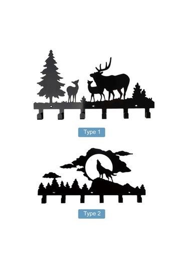Novahub 6 Kancalı Duvar Askısı - Karbon Çelik - 10 Kg Yükseklik - Pratik Banyo Mutfak Askılık Diğer
