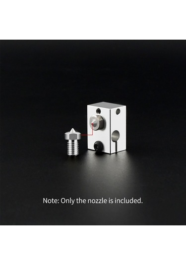 Moly Yunboo Aibecy V6 Titanyum Allüminyum Nozzle Seti - 1.75mm Filament İçin 0.5mm Çaplı 3 Adet - Dayanıklı Uçlar