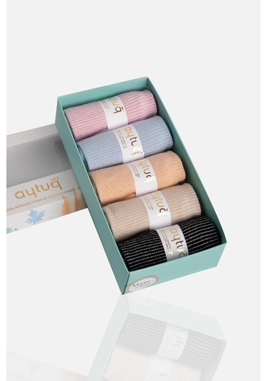 Aytuğ Kadın Modal 5 Çift Özel Kutulu Patik 33244