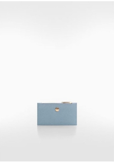 Mango Mavi Kartlık Safiano Mavi