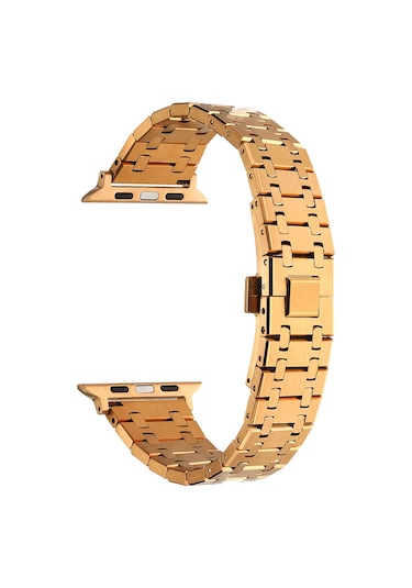 Watch 44mm Uyumlu Krd-83 Metal Sbt Kordon-rose Gold