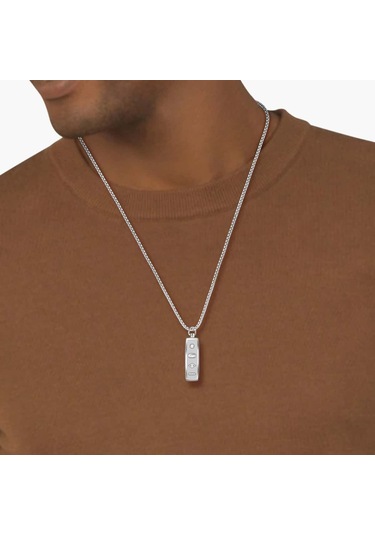 Lacoste Lacj2040536 Erkek Kolye Metalik Gri