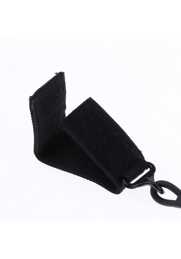 Homyl Taktik Elastik İpi Güvenlik Tasma Anti Kaybetme Siyah Siyah