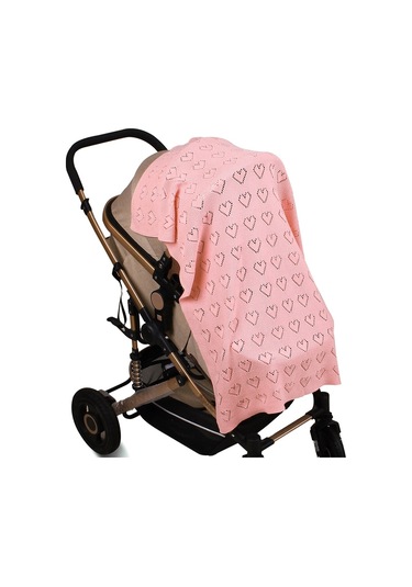 Sones Çok İşlevli Bebek Örgü Aşk İçi Boş Rüzgar Geçirmez Klima Battaniyesi Kılıfı, Boyut: 100x80cm Kot Mavisi Mavi