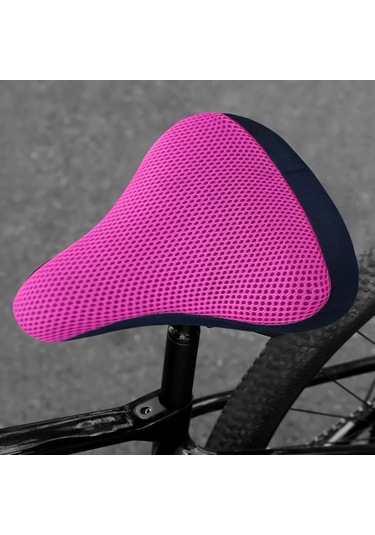 Suntek Bisiklet Selesi Kılıfı Yumuşak Kırmızı-gül Pembe