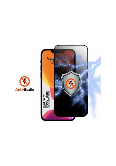 Bufalo iPhone Uyumlu 15 Plus Esd Anti Static Hayalet Privacy Cam Ekran Koruyucu