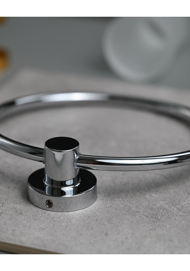 Tecno Havluluk, Yuvarlak, 21 Cm - Krom Krom