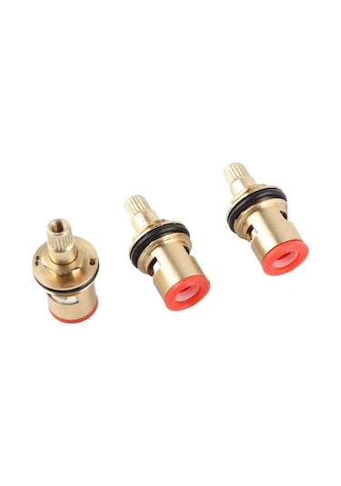 Vkemall 10 Adet Porselen Kromlu Paspas Krom Valf Çekirdeği, Ev, Mutfak, Lavabo Paspas Tamiri İçin Dayanıklı Bakır Malzeme, Su Tıkanıklığını Önleyen Tamir Seti Diğer