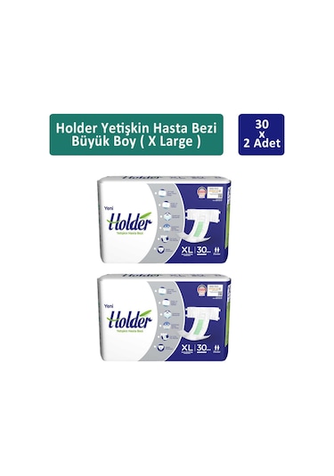 Holder Yetişkin Hasta Bezi Ekstra Büyük Boy XL 2 x 30'lu