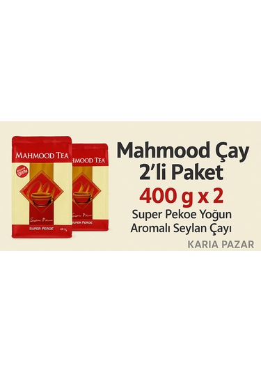 Mahmood Çay Super Pekoe Yoğun Aromalı Seylan 2 x 400 G