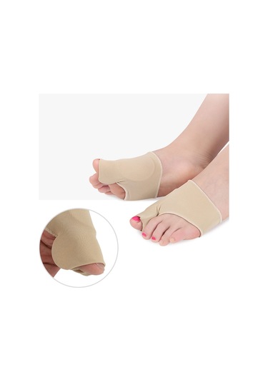 Moveevo Halluks Valgus Düzeltici Ayak Örtüsü Ayak Bakım Örtüsü Bir Çift Gri Küçük Boy