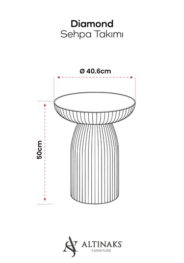 Altınaks Mobilya, Dıamond, Bohem Sehpa,tekli Sehpa,yan Sehpa,zigon Sehpa - Kumtaşı & Traverten Renkli Tabla Krem Gövde & Açık Ceviz Renkli Tabla Kumtaşı Gövde & Traverten Renk Tabla