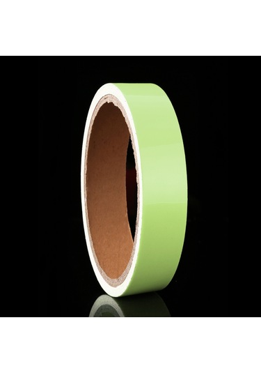 Sones Işıklı Bant Yeşil Karanlıkta Parlayan Duvar Stickerı Işıklı Fotolüminesan Bant Sahne Ev Dekorasyonu, Boyut: 1cm X 10m Yeşil Işık