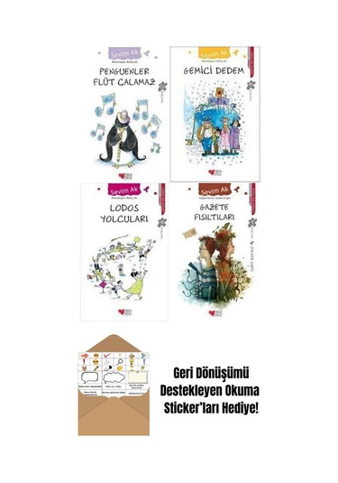 Sevim Ak 4 Kitap Set + Okuma Sticker'ları