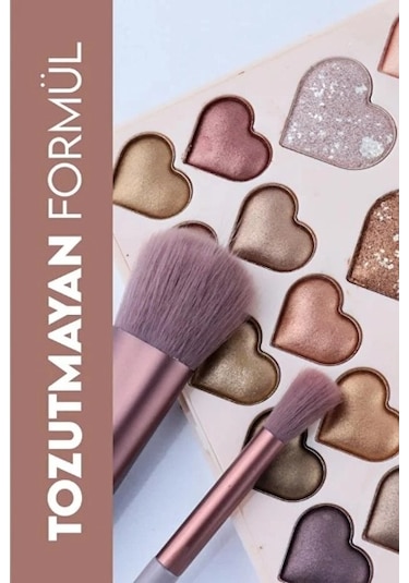 28'li Sedefli Shine Kalp Far Paleti - 2'li Set