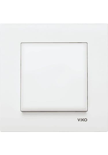 Viko Karre 12 Adet Tekli Anahtar - Çerçeveli Beyaz