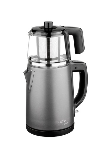 Leggno Gourmet Pro LE-GRM102GTMGY Cam Demlikli Çay Makinesi
