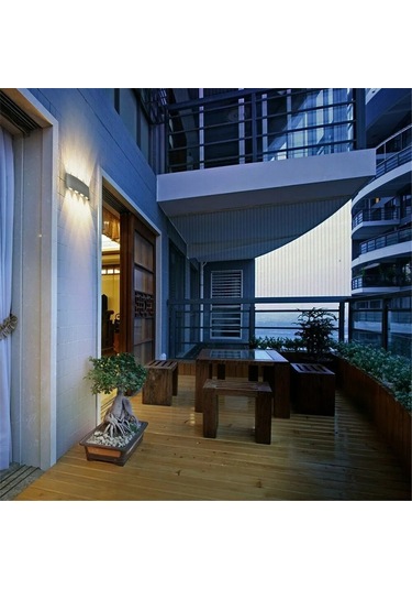 Vkemall 8w Metal Led Duvar Lambası - Ip65 Su Geçirmez, 6500k Beyaz Işık, İç/ Dış Mekan Uyumlu, Kolay Kurulum Siyah