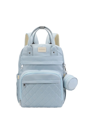 Unicomlife Anne Çantası Yeni Büyük Kapasiteli Bebek Arabası Çantası Kore Hafif, Kuru Ve Islak Ayrmışım Sırt Çantası Süt Deposu Anne Ve Bebek Çantası Mavi