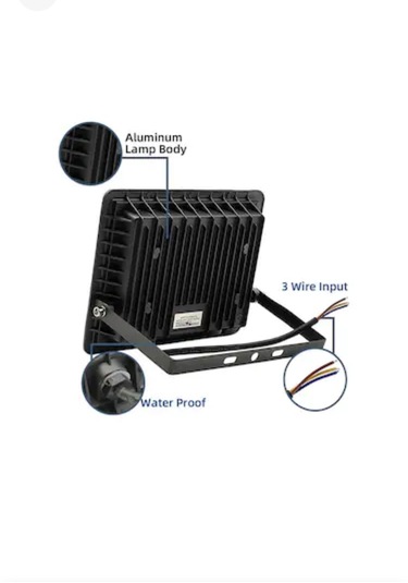 100watt 6500k Ip66 150 Işık 220 Volt Siyah Slim Led Projektör