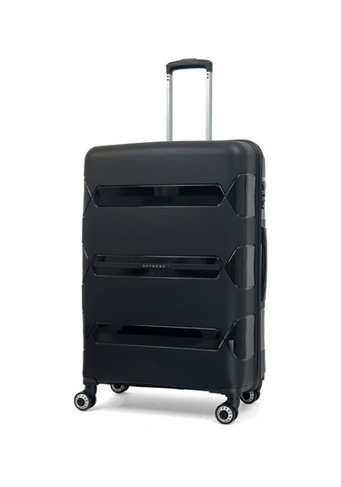 Lucas Polipropilen Kırılmaz Valiz, Büyük Boy Siyah