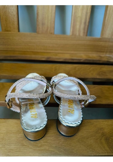 Gala Taş İşlemeli Çocuk Topuklu Ayk. Gold