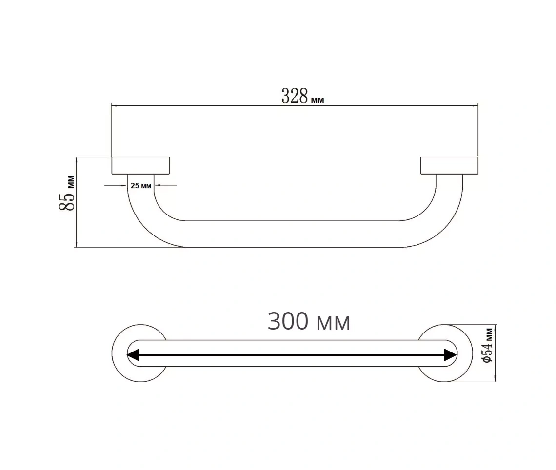 Denart Duş Başlığı İçin Duvara Monte Tutma Kolu, Yaşlılar Ve Engelliler İçin 69544040 Krom