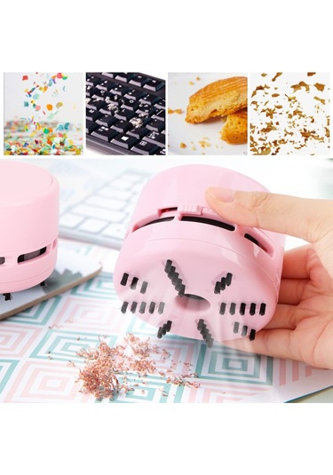 Xindoker Tenwın Taşınabilir Mini Elektrikli Süpürge - Araç Ve Masa Temizliği İçin Tw8050 Pembe Model