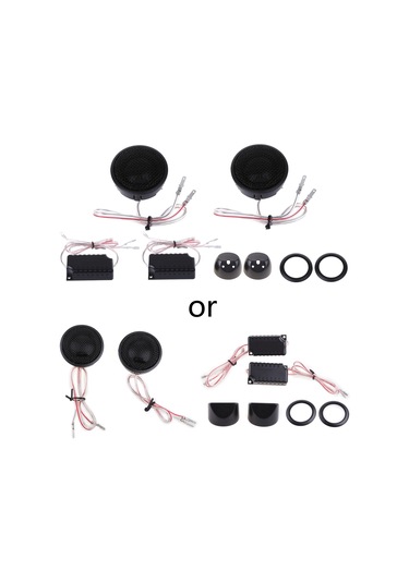 1 Çift Araç Stereo Ses Hoparlörleri Tweeter 120w Maksimum Güç Yüksek Sesli Kubbe Hoparlörler 92db