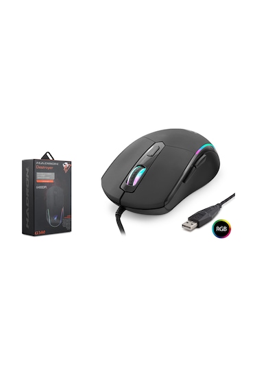 Hadron Destroyer G340 Kablolu 6400 Dpı RGB Oyuncu Mouse
