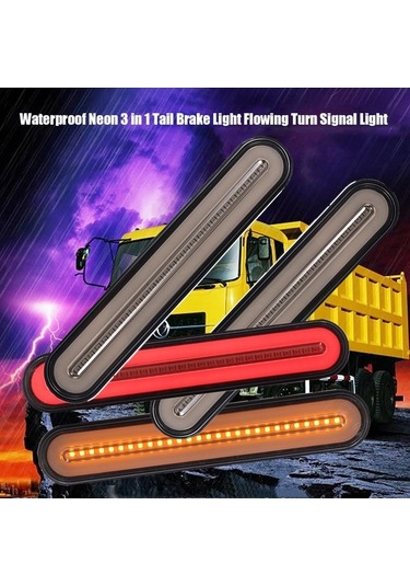 Ebitda 12-30v 100 Led Su Geçirmez 3 Ü 1 Arada Kamyon Fren Sinyal Lambası, Optik