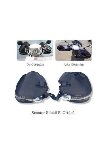 Richa Lns Motosiklet Scooter El Rüzgarlığı Büzgülü Model Kalın