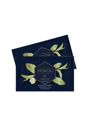 Pereja Yeşil Çay Kolonyalı Mendil 24'Lü Kutu