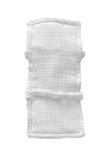 Pamuk Muslin Bebek Emzirme Yastığı Ter Emici Kol Yastığı Beyaz