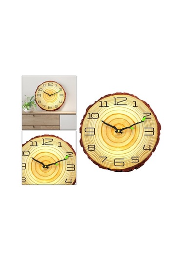 Pazly Suntek Sessiz Sayı Saati Pille Kuvars Inç Geçmeyen Duvar B 12-sayı-b 12 Ll Çok Renkli