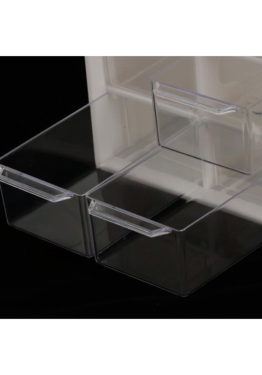 Trendooze Kutusu Katlı Izgara Eşyalar Düzenleyici Dolabı Depolama Depolama Çeşitli Çekmece Beyaz 9 3 - Pl