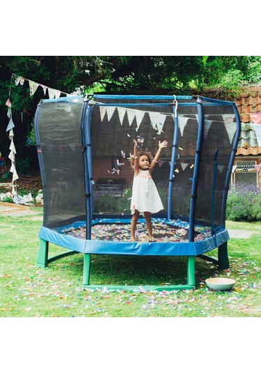 Plum File Korumalı Trambolin - 7 Ft - Mavi Çok Renkli