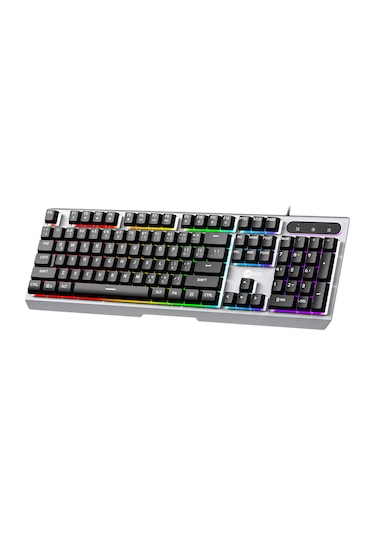 Lecoo KB121 USB Kablolu Makro Tuşlu Rainbow Membran Gaming Türkçe Q Klavye